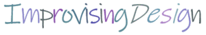 Figure spells "Improvising Design" for Site Logo