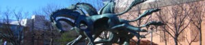 Wild horses sculpture at Drexel
